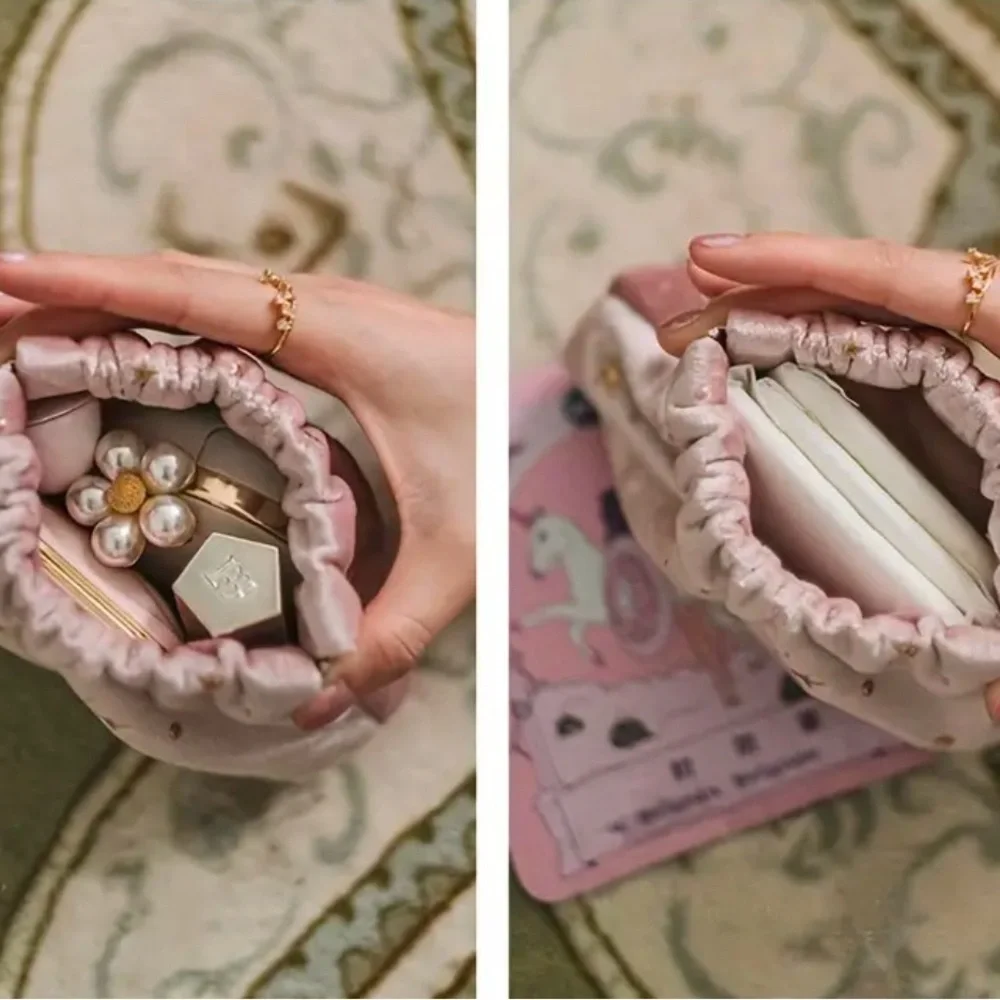 Elegant Pink Velvet Clutch with Star Accents